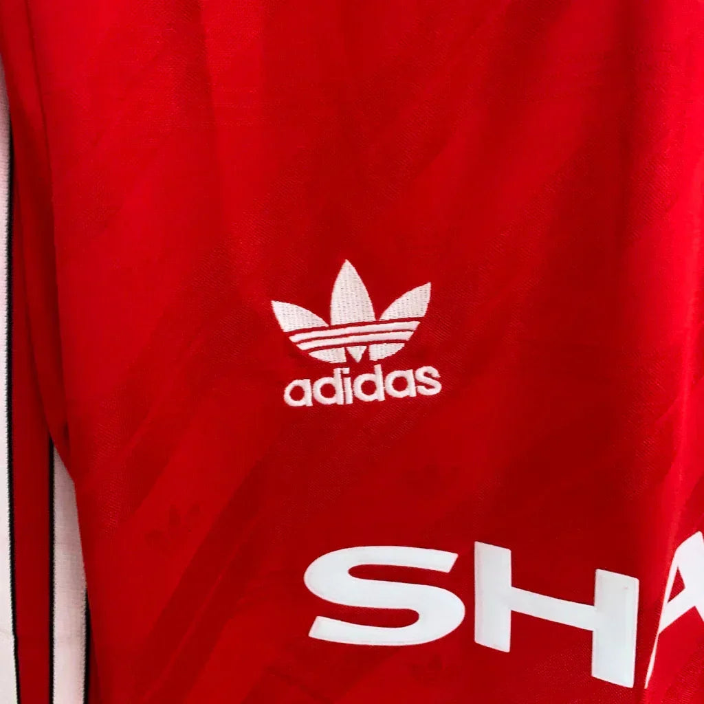 Camisa Manchester United 86/88 Home Manga Longa - Retrô Masculina