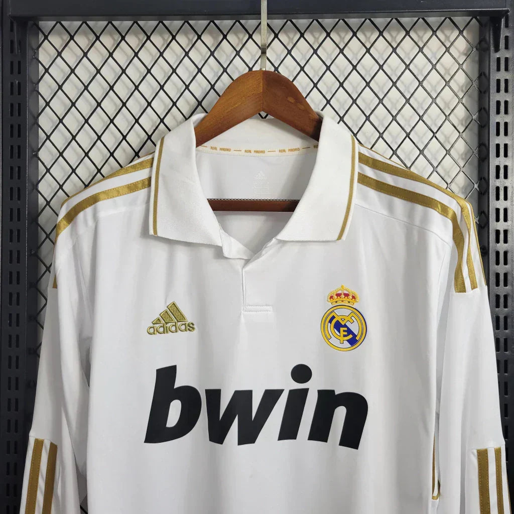 Camisa Real Madrid 11/12 Home Manga Longa - Retrô Masculina