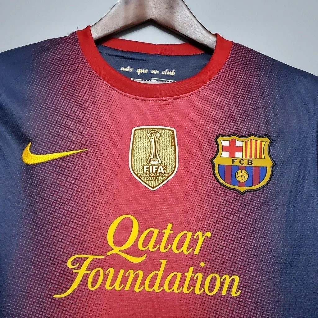 Camisa Retrô Barcelona Nike 2012/13 Masculino Azul Grená