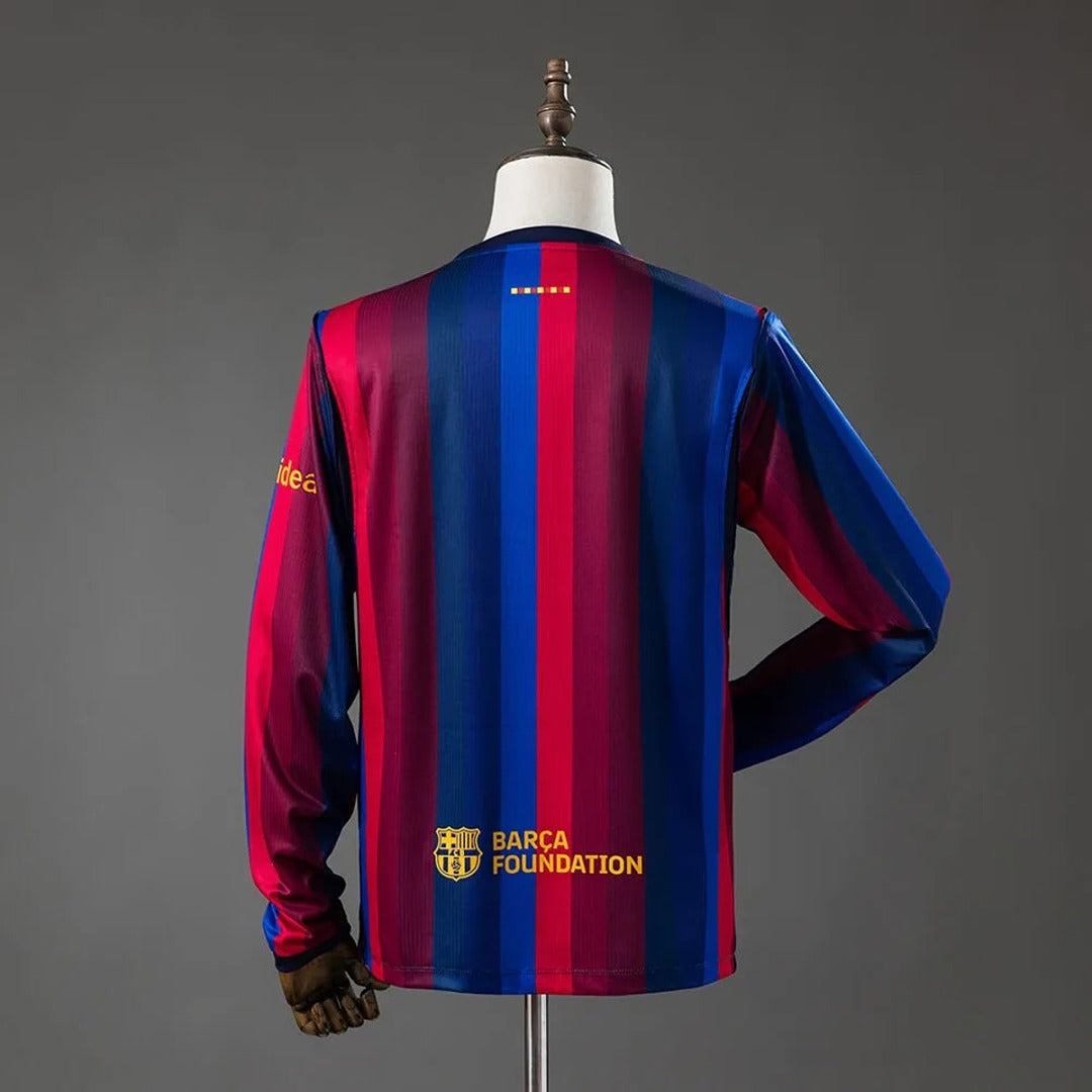 Camisa Barcelona Home 26/27 Manga Longa - Nike Torcedor Masculina