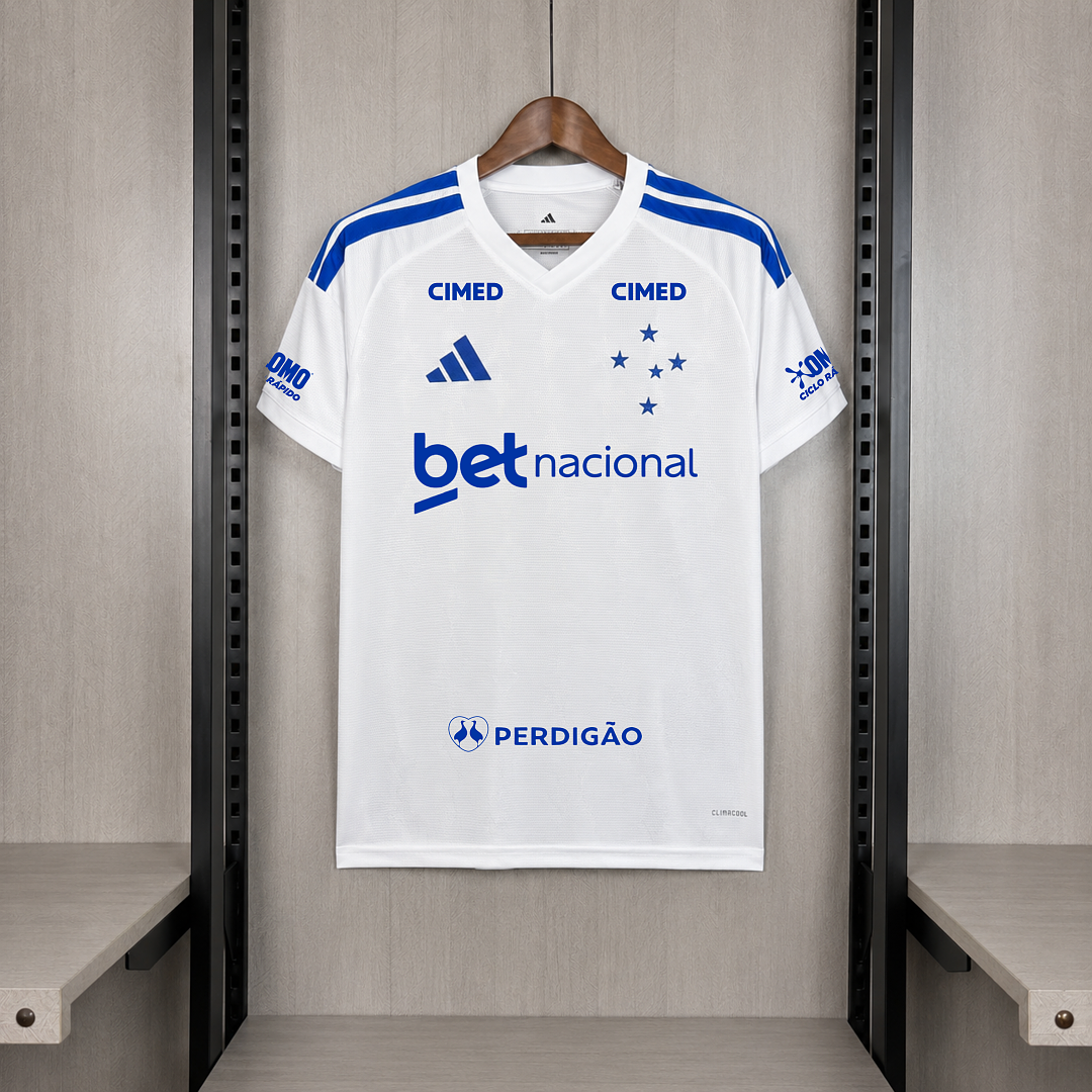 Camisa Cruzeiro Away Com Patrocínios 26/27 - Adidas Torcedor Masculina