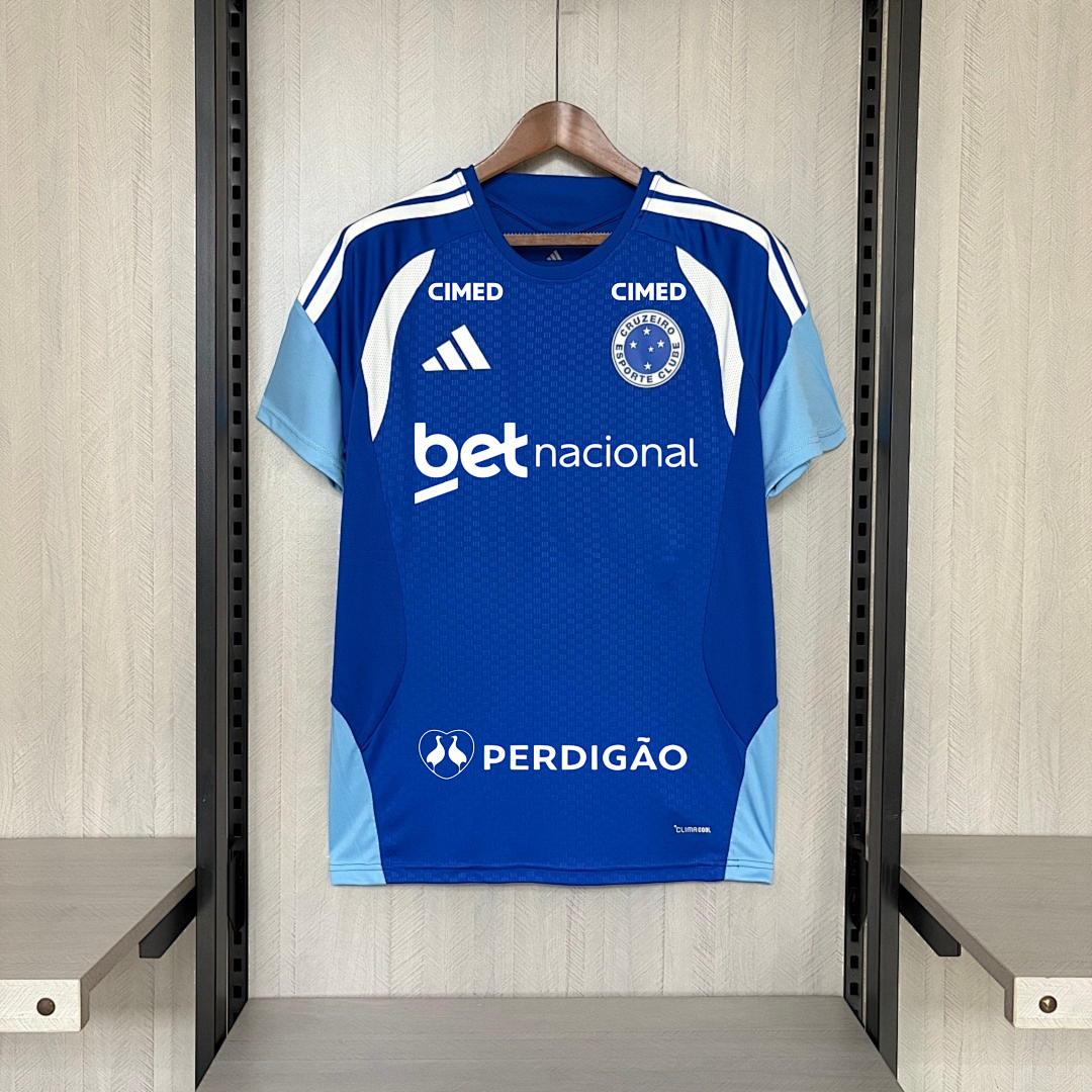 Camisa Cruzeiro Treino Com Patrocínios 26/27 - Adidas Torcedor Masculina (2)