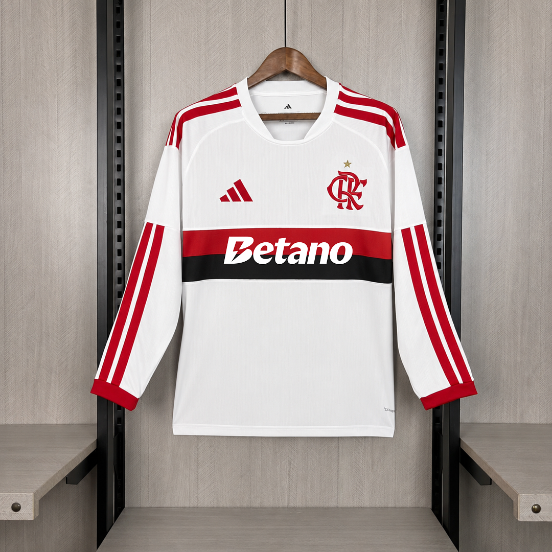 Camisa Flamengo Away 26/27 Manga Longa - Adidas Torcedor Masculina