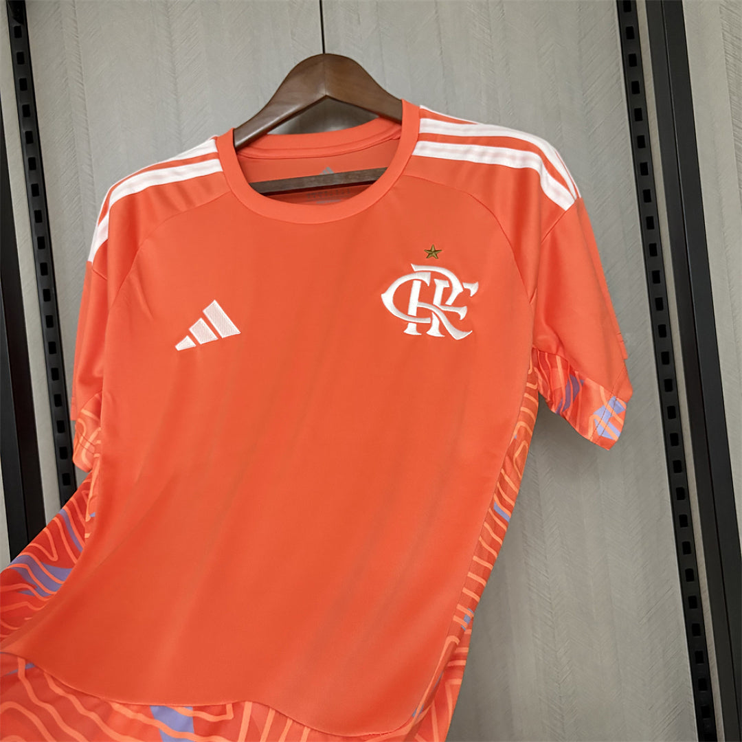 Camisa Flamengo Goleiro Laranja 26/27 - Adidas Torcedor Masculina