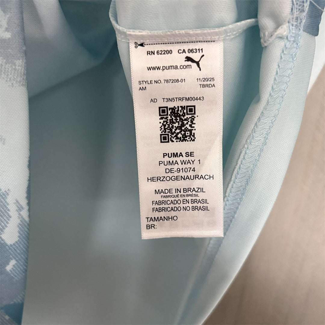 Camisa Palmeiras Azul Branca 26/27 - Puma Torcedor Masculina