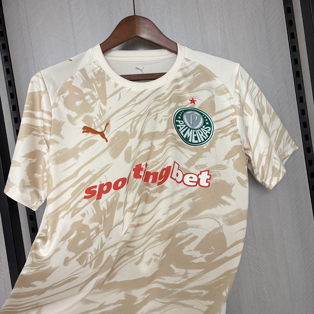 Camisa Palmeiras Bege 26/27 - Puma Torcedor Masculina