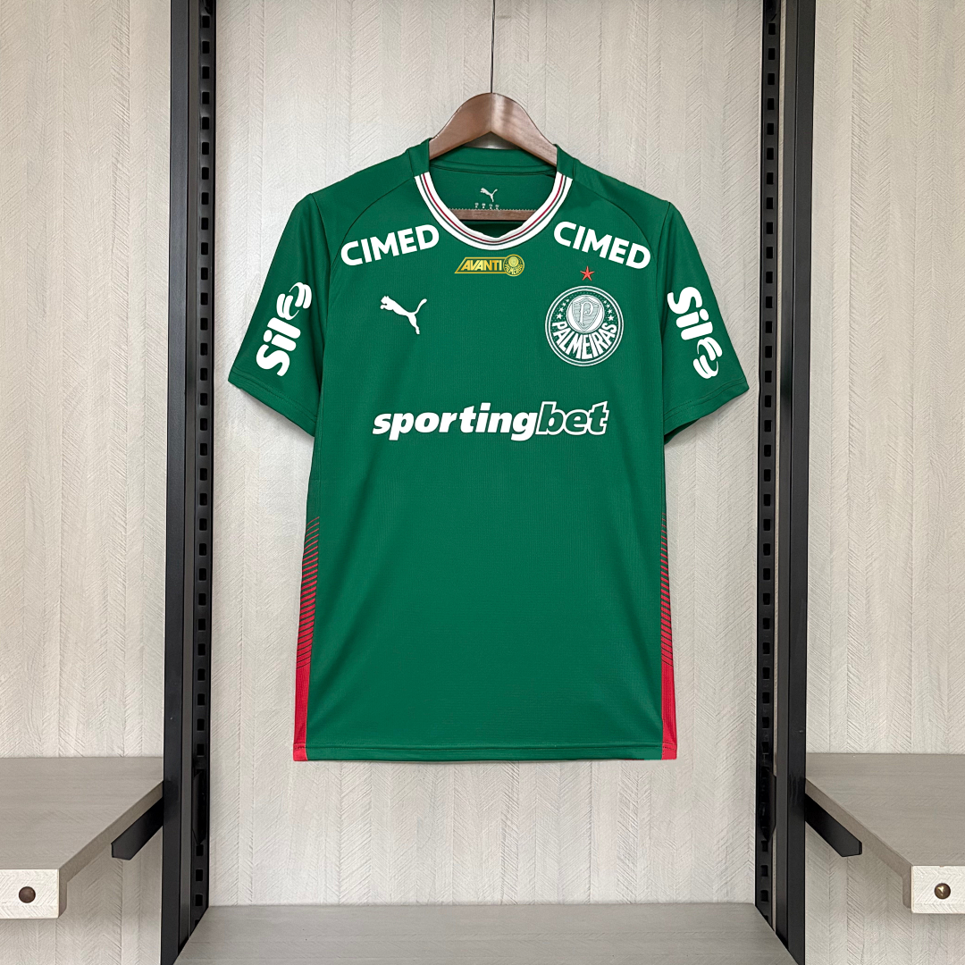 Camisa Palmeiras Home Com Patrocínios 26/27 - Puma Torcedor Masculina