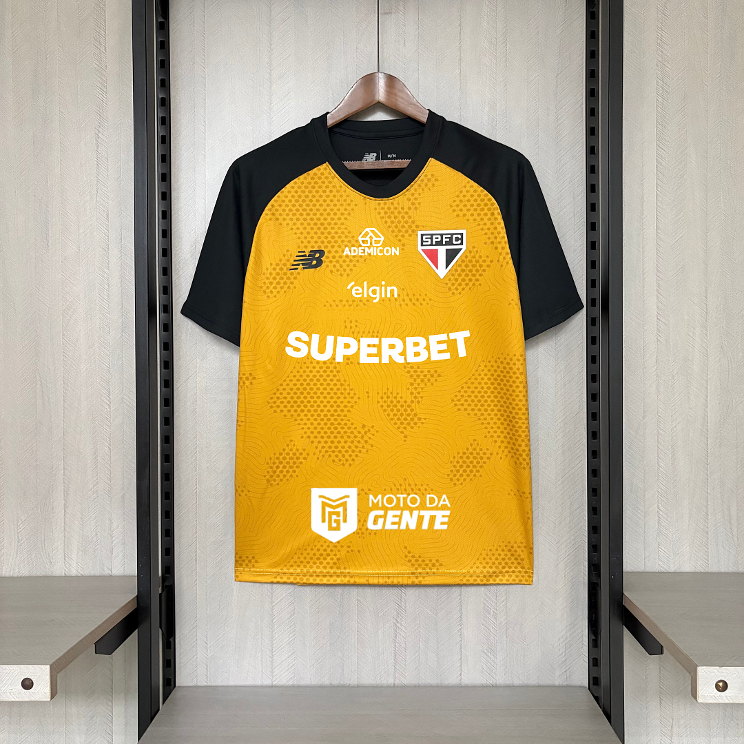 Camisa São Paulo Treino Com Patrocínios 26/27 - New Balance Torcedor Masculina