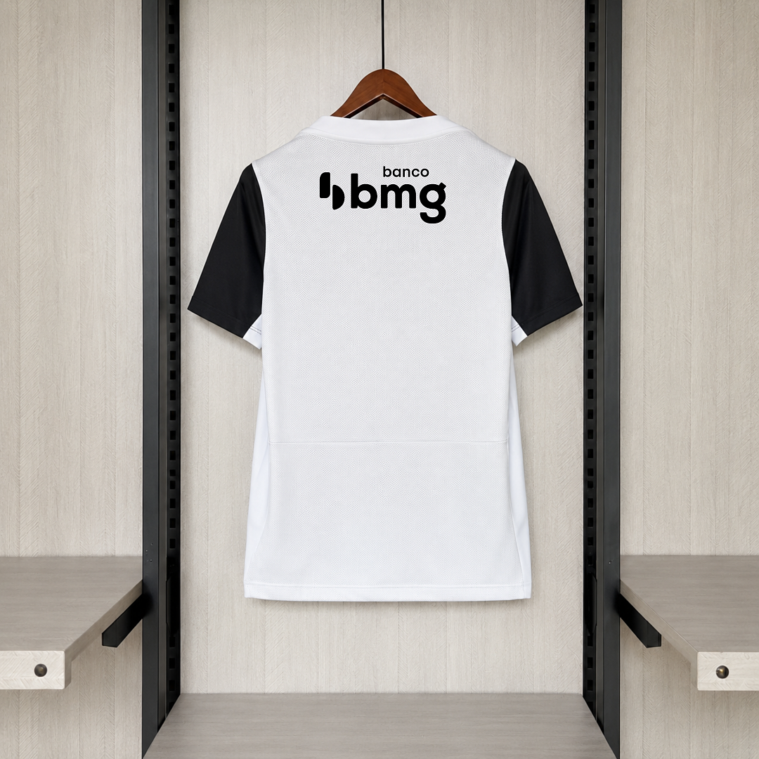 Camisa Vasco da Gama Treino Cinza Com Patrocínios 26/27 - Kappa Torcedor Masculina