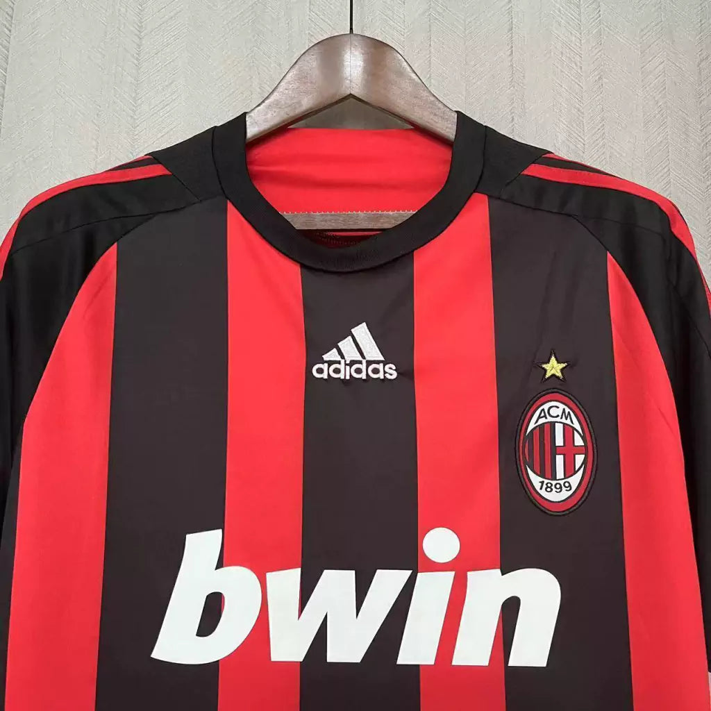 Camisa Milan 08/09 Home - Retrô Masculina