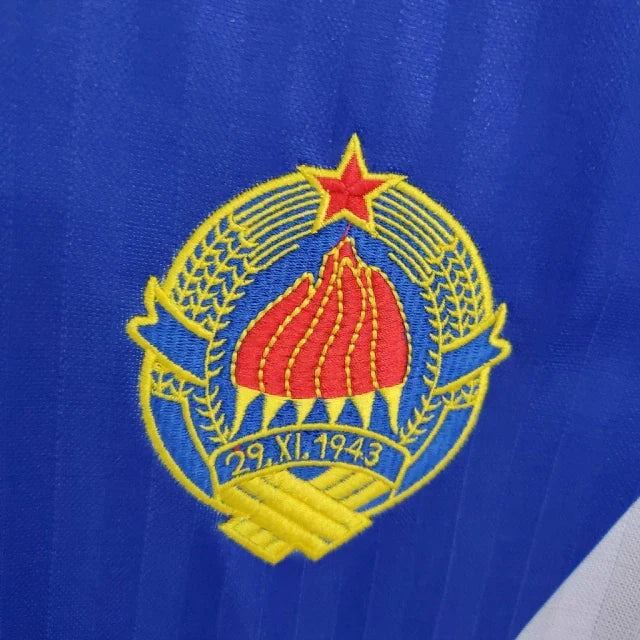Camisa Iugoslávia Retrô 1990 Azul - Adidas