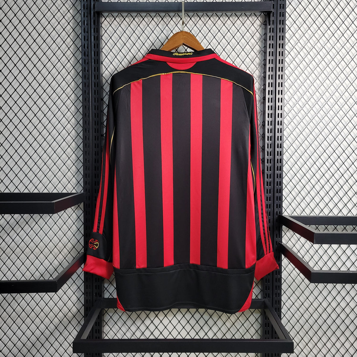 Camisa Milan 06/07 Home Manga Longa - Retrô Masculina