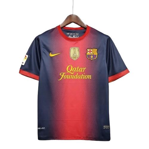 Camisa Retrô Barcelona Nike 2012/13 Masculino Azul Grená