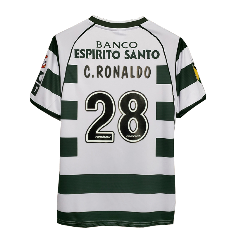 Camisa Sporting Lisboa 02/03 Home - Retrô Masculina