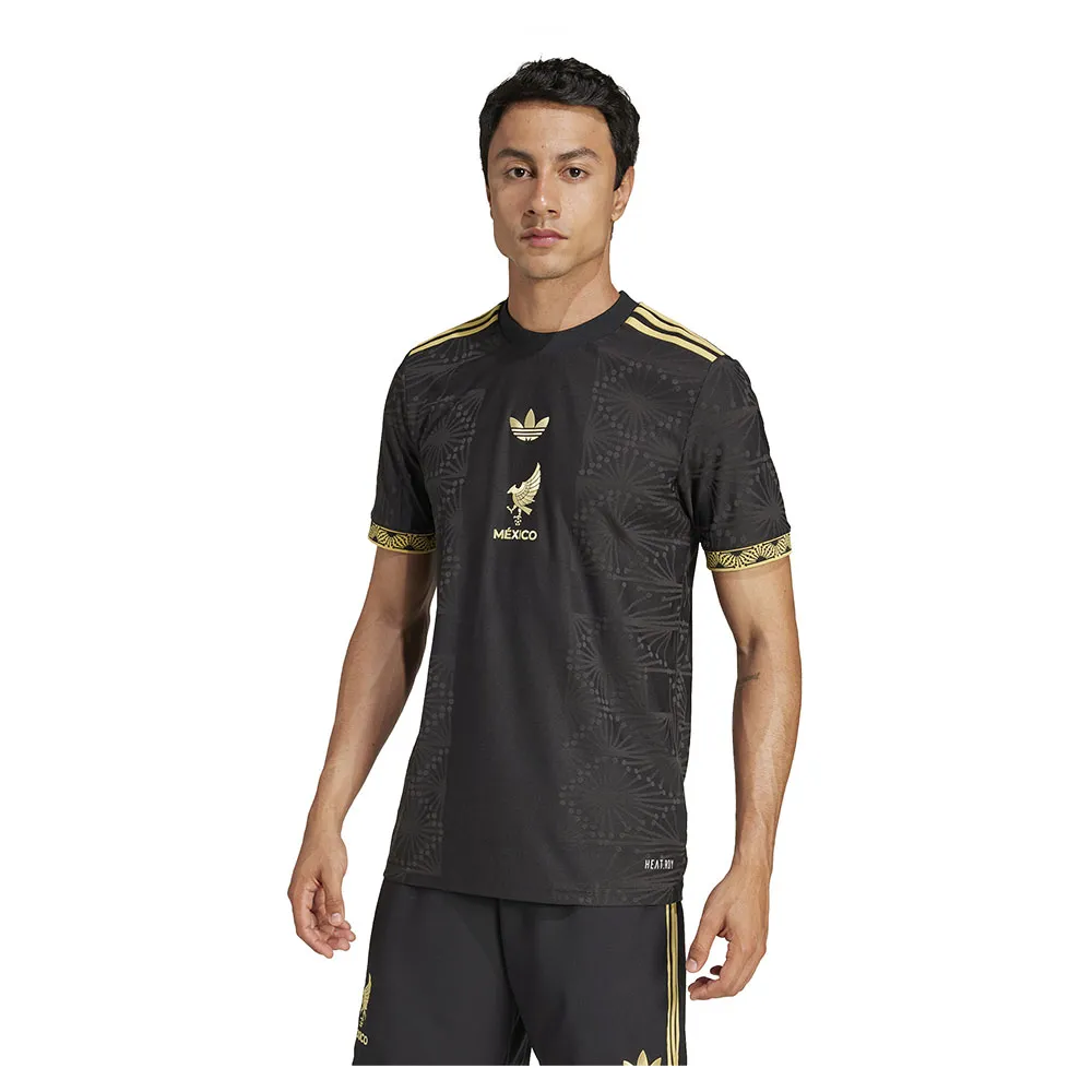 Camisa México Ouro (Gold) 25/26 - Adidas Torcedor Masculina