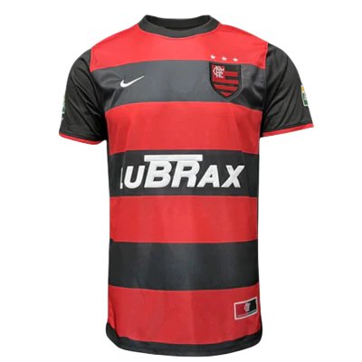 Camisa Retrô Flamengo 00/01 Masculino Vermelho e Preto