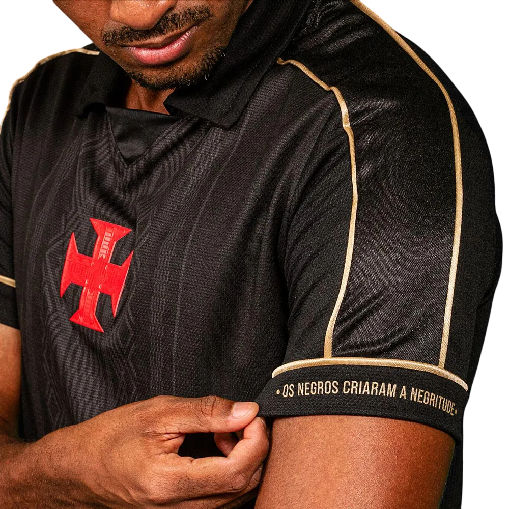 Camisa Vasco da Gama Polo Negritude 25/26 - Torcedor Masculina