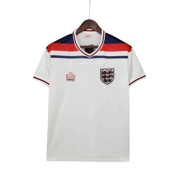 Camisa Inglaterra Retrô 1982 Branca