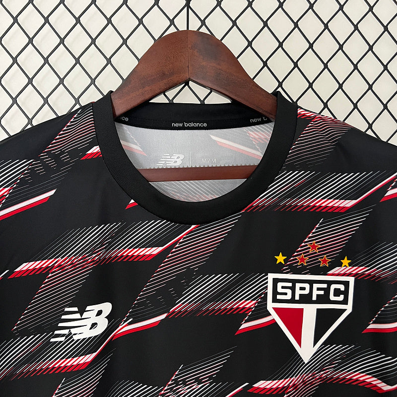 Camisa São Paulo Pré-Jogo 24/25 - NB Torcedor Masculina Lançamento