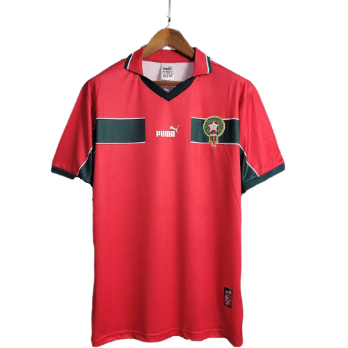 Camisa Marrocos 1998 Home - Retrô Masculina