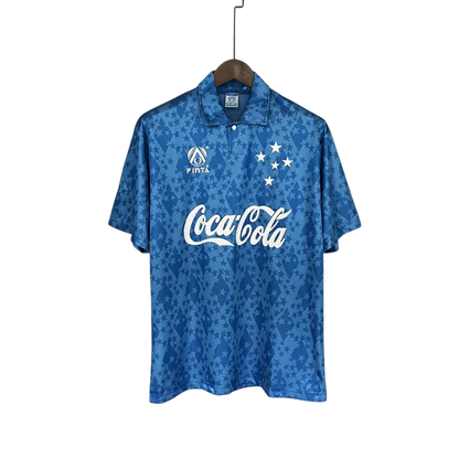Camisa Cruzeiro Titular 93/94 - Versão Retrô Coca-Cola Azul