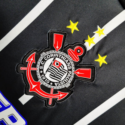 Camisa Corinthians Titular 2004 - Versão Retrô Preta Pepsi Twist