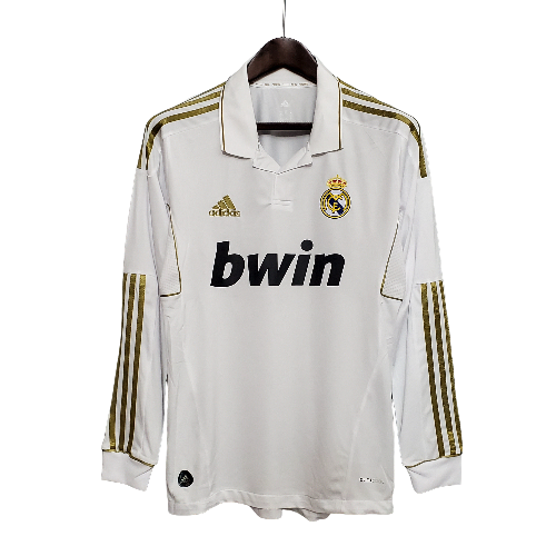 Camisa Real Madrid 11/12 Home Manga Longa - Retrô Masculina