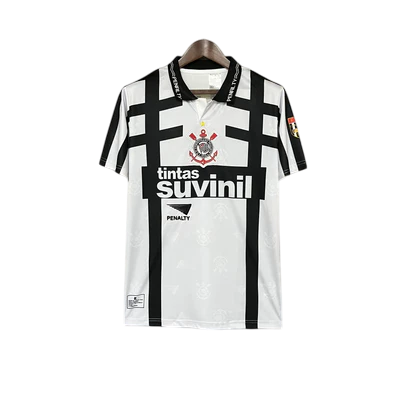 Camisa Corinthians III 1996 - Versão Retrô Branca Suvinil