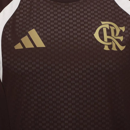 Camisa Flamengo 26/27 Treino Marrom - Adidas Versão Torcedor