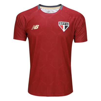 Camisa São Paulo Treino Vermelha 25/26 - NB Torcedor Masculina Lançamento
