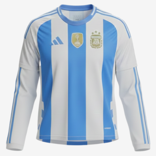 Camisa Argentina Home Manga Comprida 24/25 - Adidas Versão Torcedor