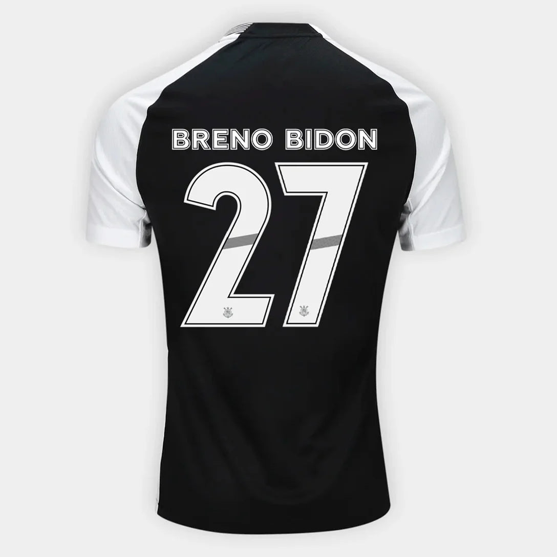 Camisa Corinthians Away 25/26 BRENO BIDON N° 27