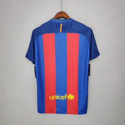 Camisa Retrô Barcelona I Home Nike 2016/17 Masculino Azul Grená
