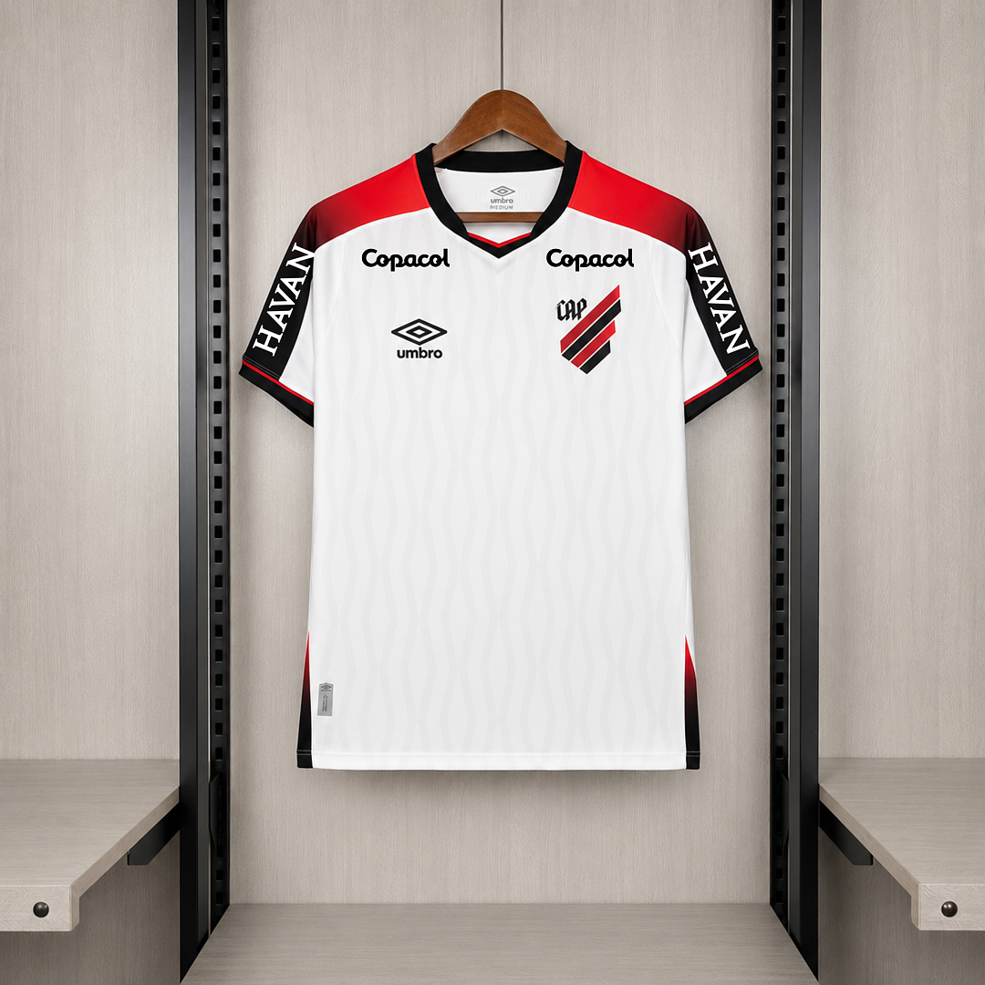 Camisa Athletico Paranaense Branca Com Patrocínios 26/27 - Torcedor Masculina