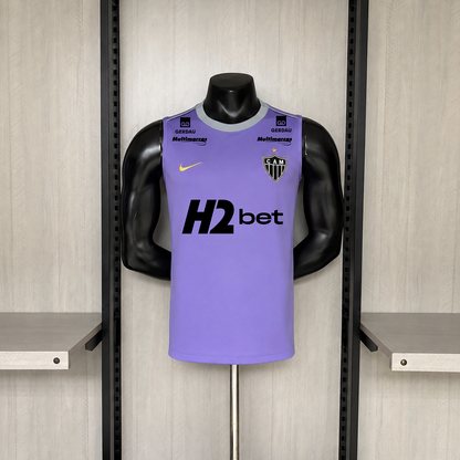 Camisa Atlético Mineiro Regata de Treino Roxa Com Patrocínios 26/27 - Adidas Torcedor Masculina