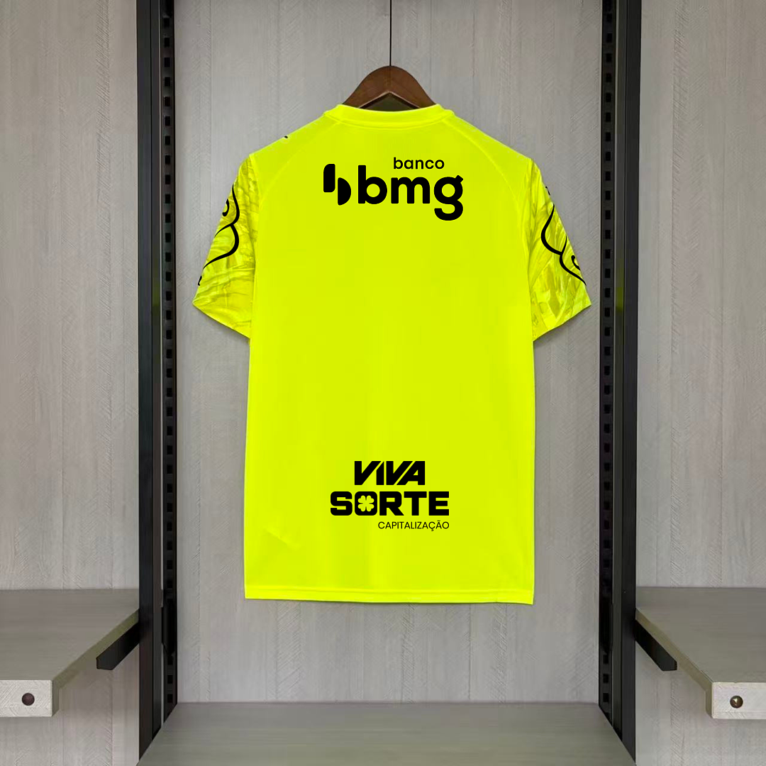 Camisa Bahia Goleiro Amarela Com Patrocínios 26/27 - Esquadrão Torcedor Masculina