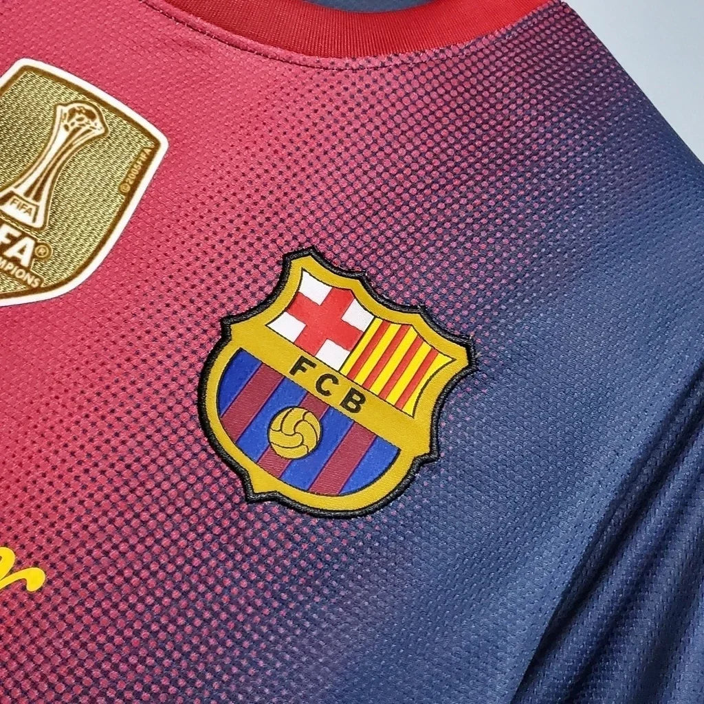 Camisa Barcelona 12/13 Home - Retrô Masculina