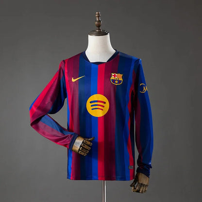 Camisa Barcelona Home 26/27 Manga Longa - Nike Torcedor Masculina