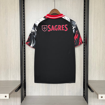Camisa Benfica Preta Branca 26/27 - Adidas Torcedor Masculina