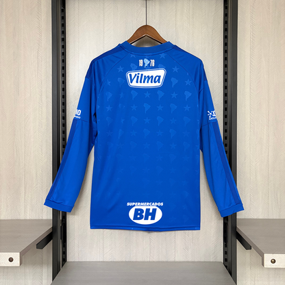 Camisa Cruzeiro Com Patrocínios 26/27 Manga Longa - Adidas Torcedor Masculina