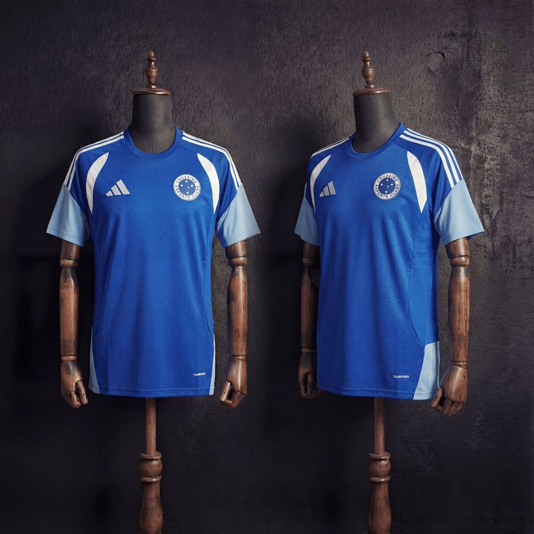 Camisa Cruzeiro Treino Azul Regata 26/27 - Adidas Torcedor Masculina
