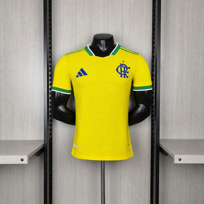 Camisa Flamengo Edição Copa do Mundo Amarela 26/27 - Adidas Jogador Masculina