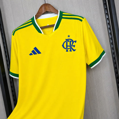 Camisa Flamengo Edição Copa do Mundo Amarela 26/27 - Adidas Torcedor Masculina