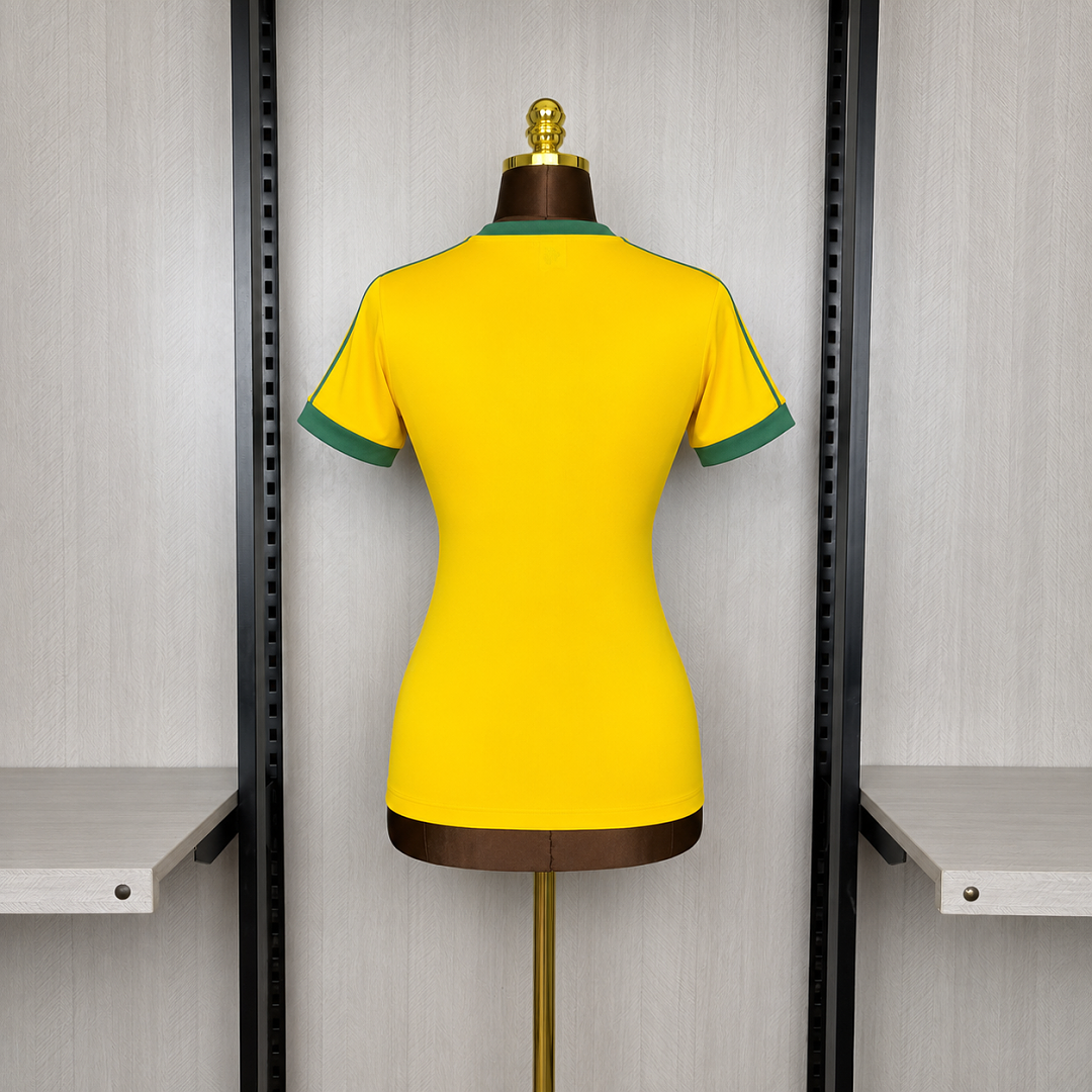 Camisa Flamengo Edição Zico Amarela 26/27 - Adidas Torcedor Feminina