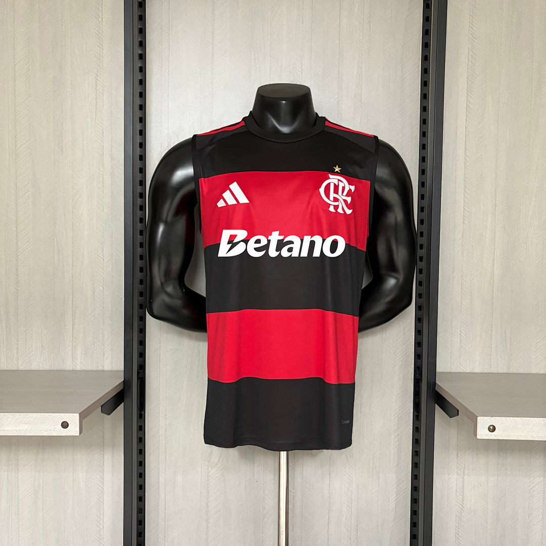 Camisa Flamengo Home Regata Com Patrocínios 26/27 - Adidas Torcedor Masculina