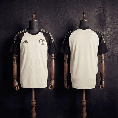 Camisa Flamengo Treino Bege 26/27 - Adidas Torcedor Masculina