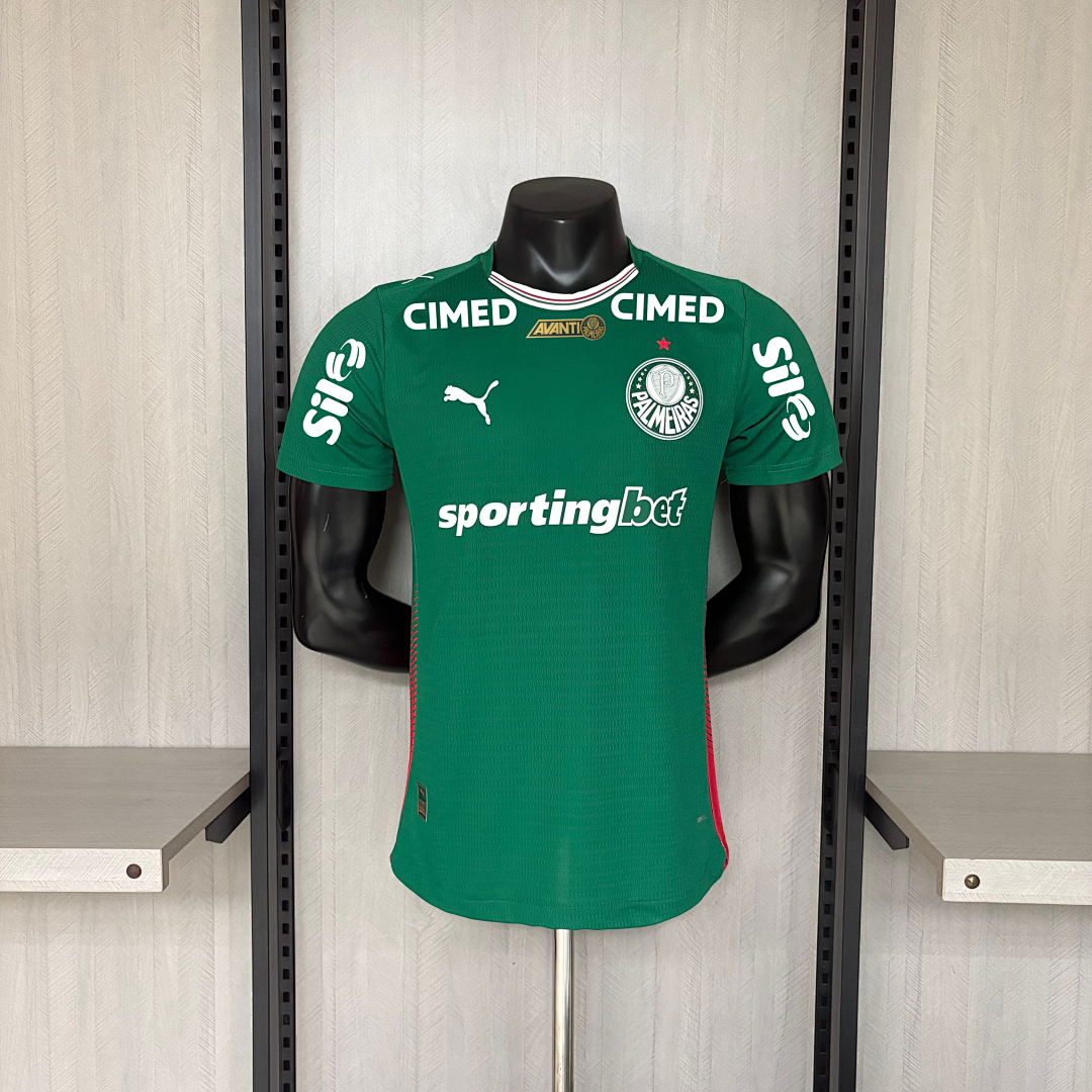 Camisa Palmeiras Home Com Patrocínios 26/27 - Puma Jogador Masculina