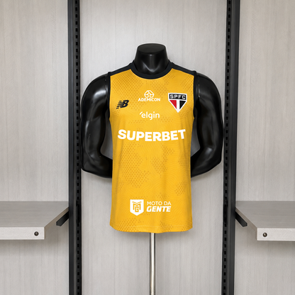 Camisa São Paulo Regata de Treino Com Patrocínios 26/27 - New Balance Torcedor Masculina