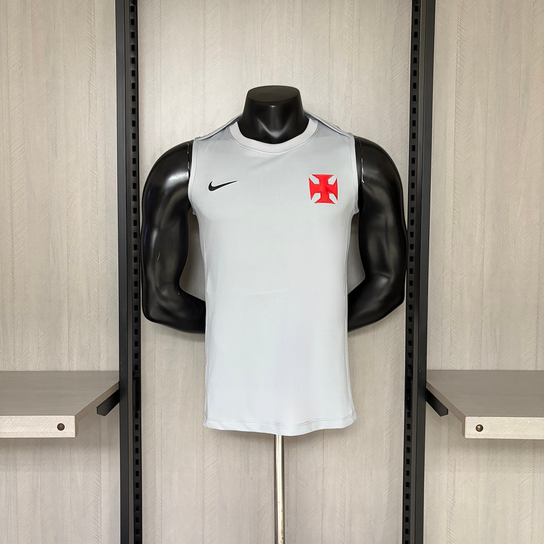Camisa Vasco da Gama Regata de Treino Com Patrocínios 26/27 - Kappa Torcedor Masculina
