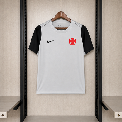 Camisa Vasco da Gama Treino Cinza Com Patrocínios 26/27 - Kappa Torcedor Masculina